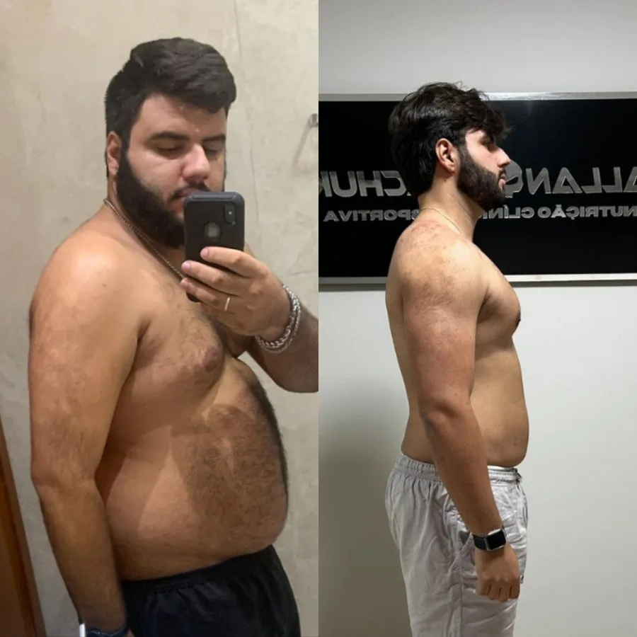 Resultado real de acompanhamento nutricional